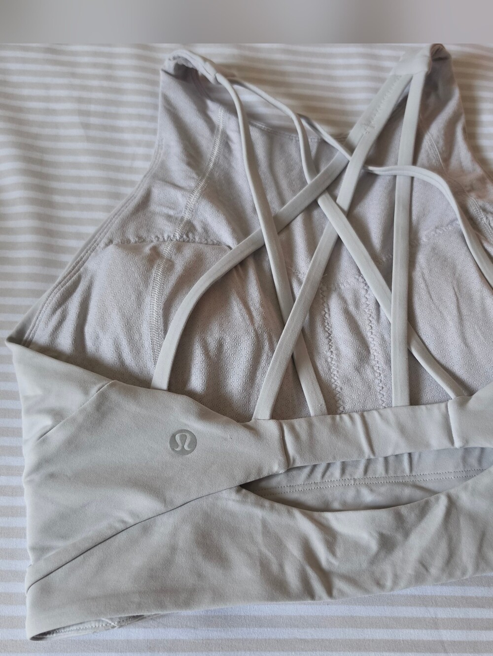lululemon athletica Strappy Sports Bra in Light Gray